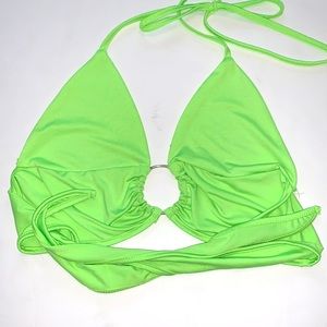 Halter Top Lime with O Ring